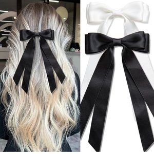 Zara Black & White Hair Bows